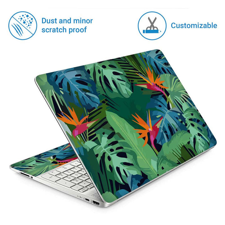 Full Panel Laptop Skin - Multi Leaves Painting Art