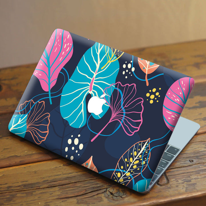 Laptop Skin for Apple MacBook - Multicolour Big Leaves - SkinsLegend