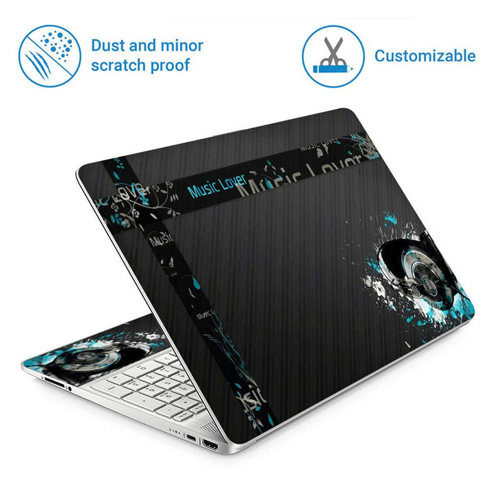 Full Panel Laptop Skin - Music Lover