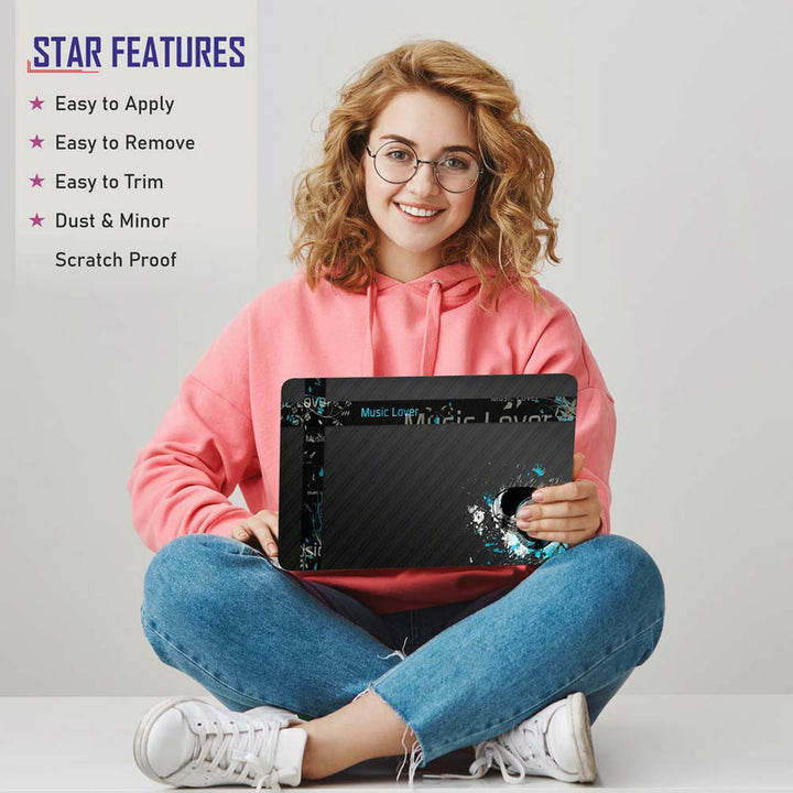 Full Panel Laptop Skin - Music Lover