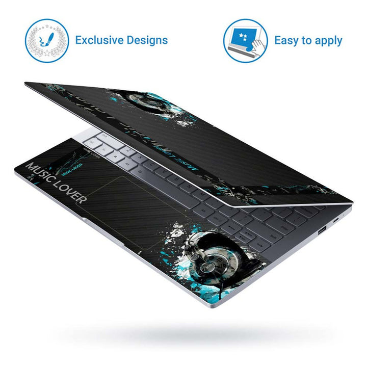 Full Panel Laptop Skin - Music Lover