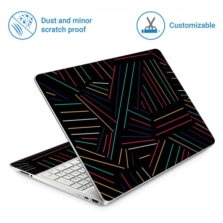 Full Panel Laptop Skin - Neon Lines