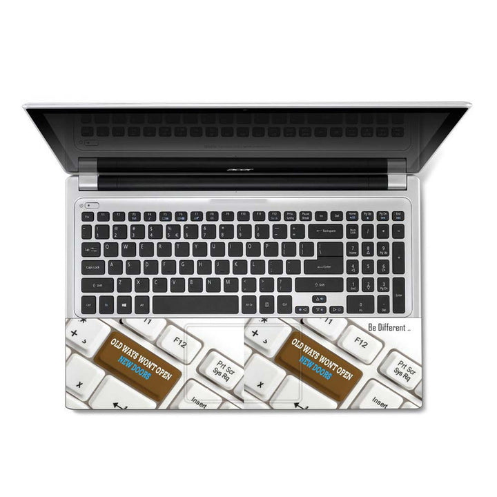 Full Panel Laptop Skin - New Doors Keyboard