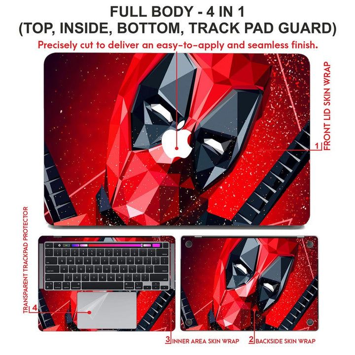 Laptop Skin for Apple MacBook - Ninja Art - SkinsLegend