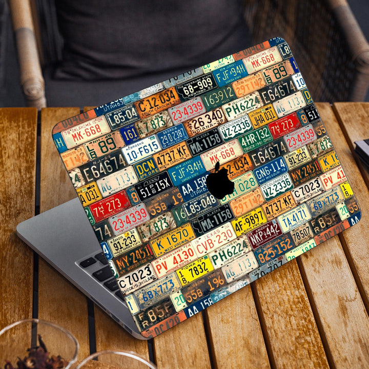 Laptop Skin for Apple MacBook - Number Plates - SkinsLegend