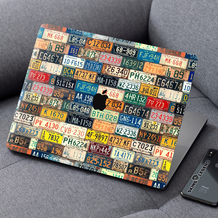 Laptop Skin for Apple MacBook - Number Plates - SkinsLegend