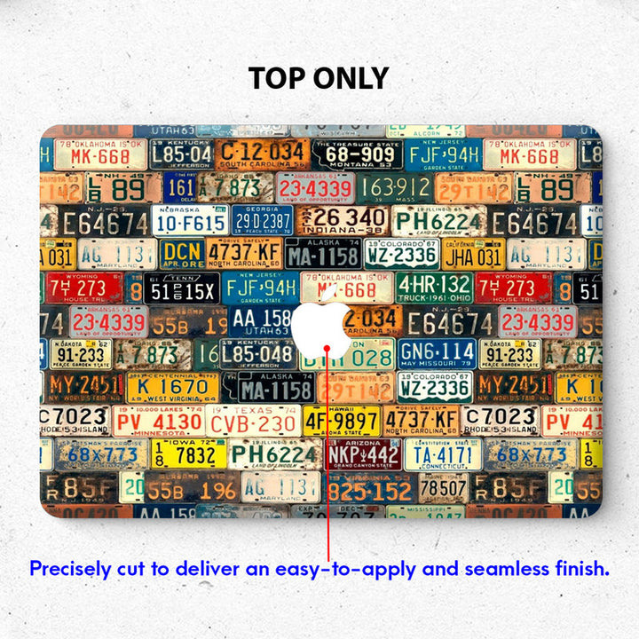 Laptop Skin for Apple MacBook - Number Plates - SkinsLegend