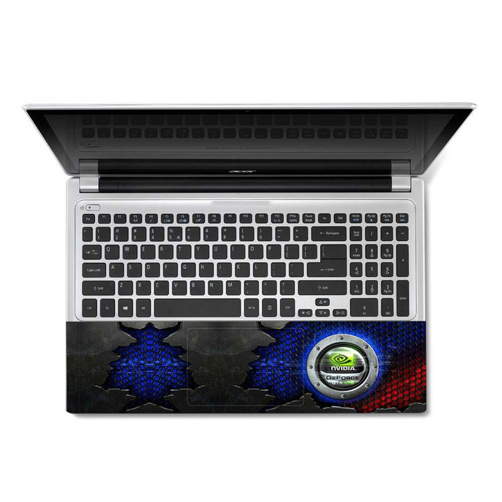 Full Panel Laptop Skin - Nvidia Force Honeycomb