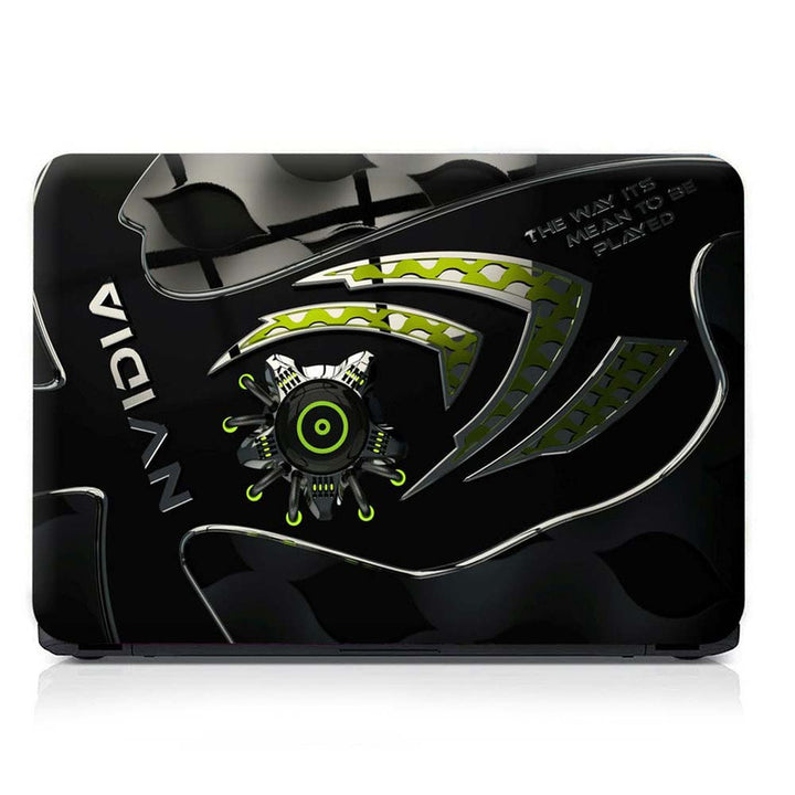 Full Panel Laptop Skin - Nvidia Gear Black