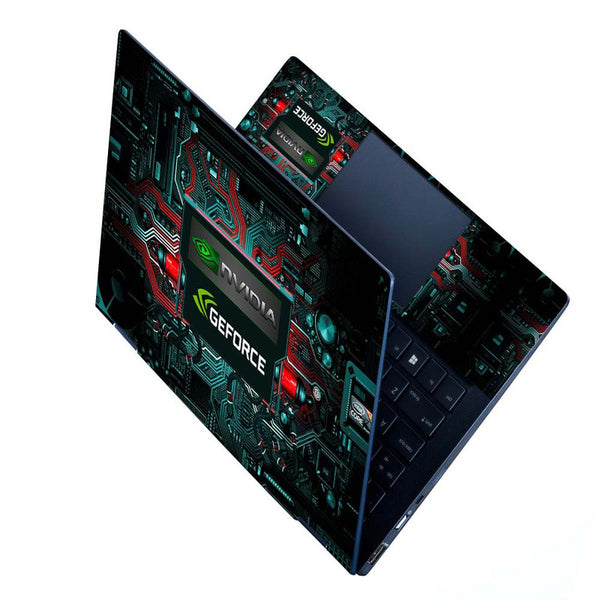 Full Panel Laptop Skin - Nvidia Geforce Circuit