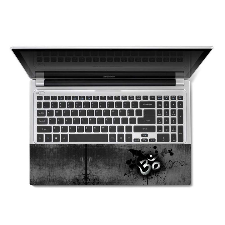 Full Panel Laptop Skin - Om Metal