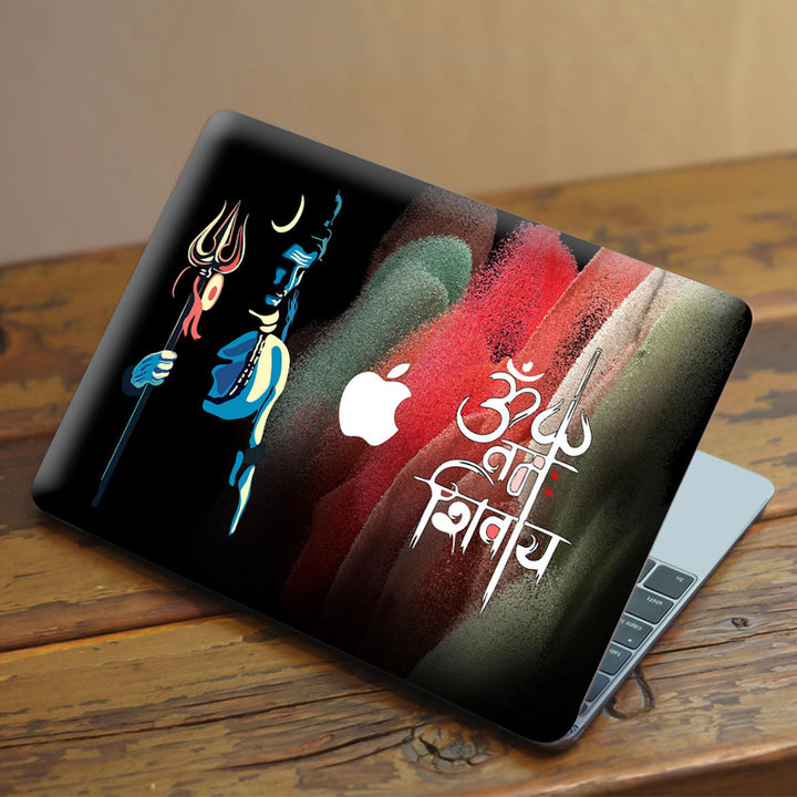 Laptop Skin for Apple MacBook - Om Namah Shivay Multicolour Icing Design - SkinsLegend