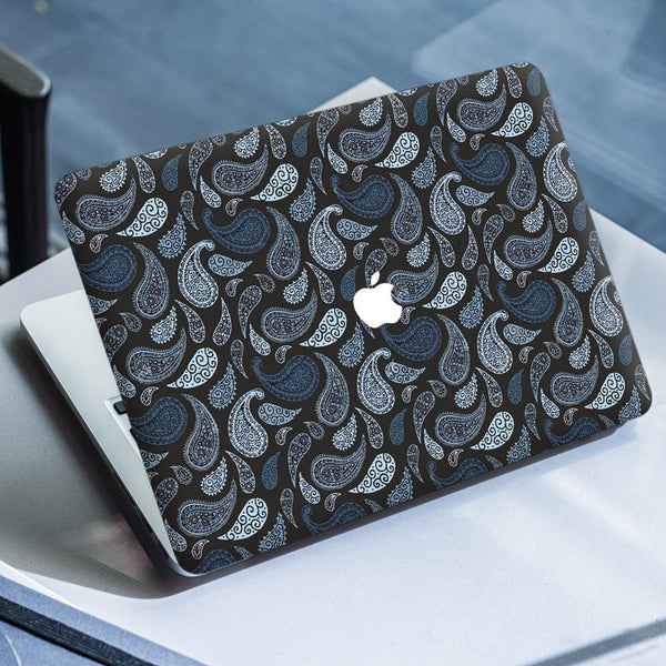 Laptop Skin for Apple MacBook - Paisley on Black - SkinsLegend