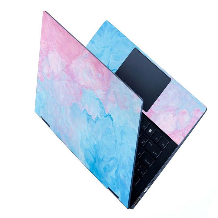 Full Panel Laptop Skin - Pink Blue Stroke