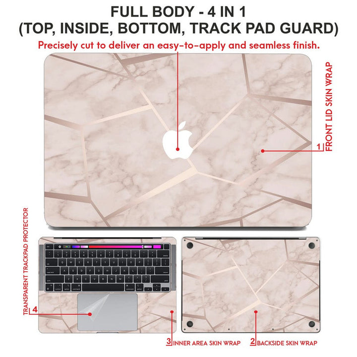 Laptop Skin for Apple MacBook - Pink Rose Gold - SkinsLegend