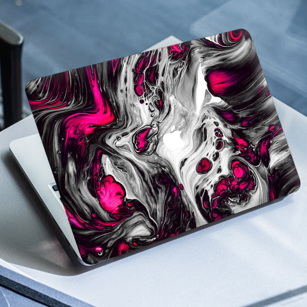 Laptop Skin for Apple MacBook - Pink White Lava Design - SkinsLegend