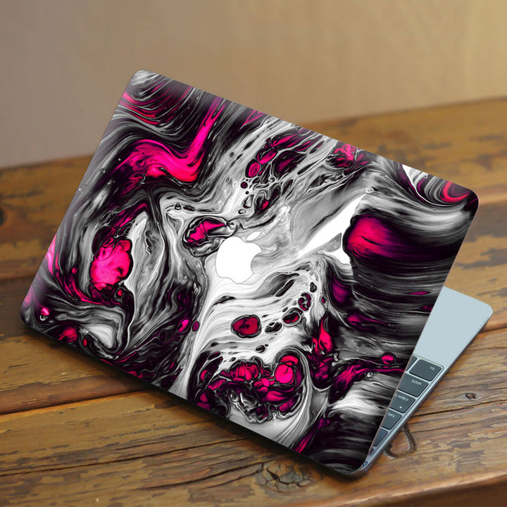 Laptop Skin for Apple MacBook - Pink White Lava Design - SkinsLegend