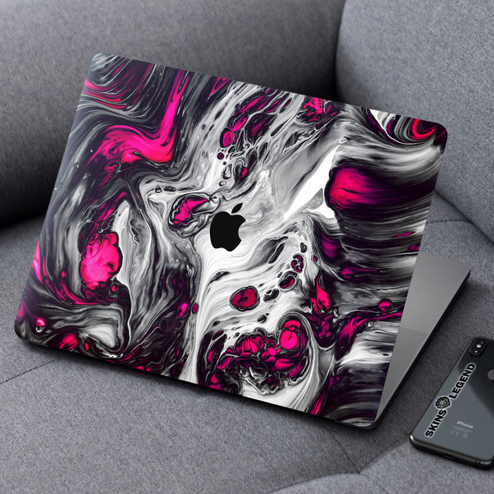 Laptop Skin for Apple MacBook - Pink White Lava Design - SkinsLegend