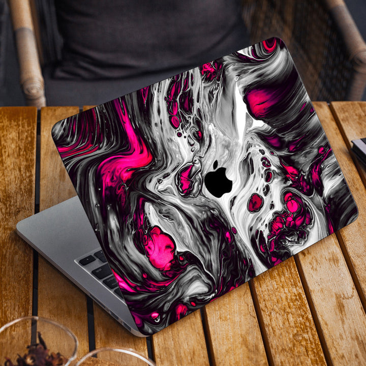 Laptop Skin for Apple MacBook - Pink White Lava Design - SkinsLegend