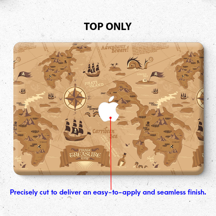 Laptop Skin for Apple MacBook - Pirates Treasure Map - SkinsLegend