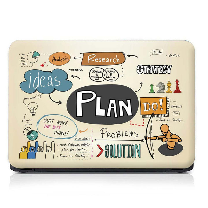 Full Panel Laptop Skin - Plan Doodle