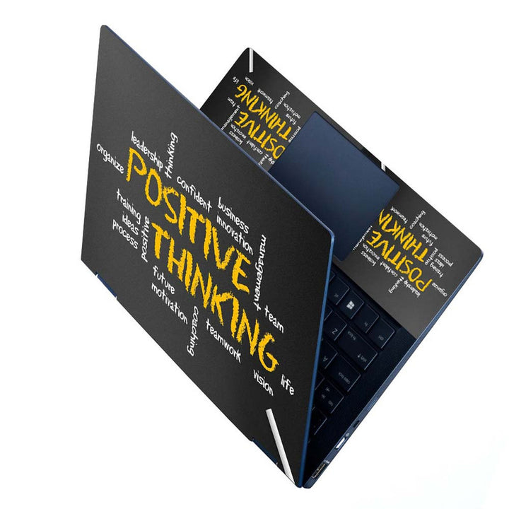 Full Panel Laptop Skin - Positive Thinking