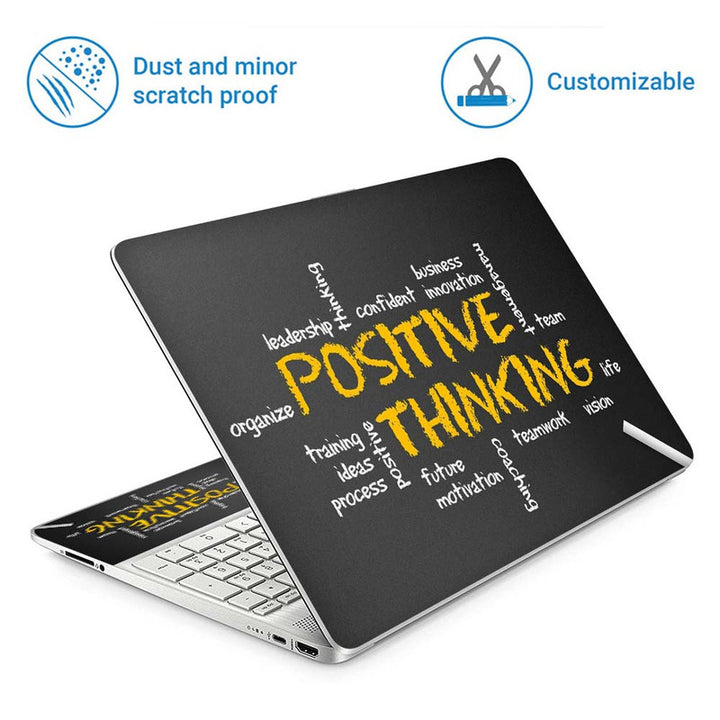 Full Panel Laptop Skin - Positive Thinking