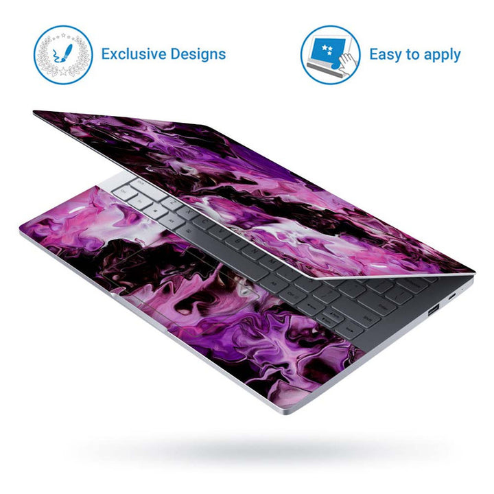 Full Panel Laptop Skin - Purple Shade Marble Series