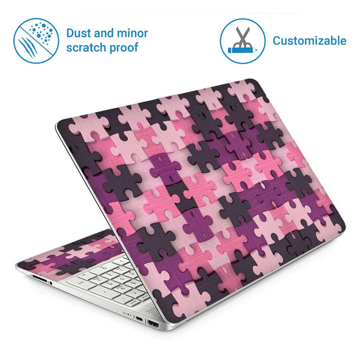 Full Panel Laptop Skin - Puzzle Abstract