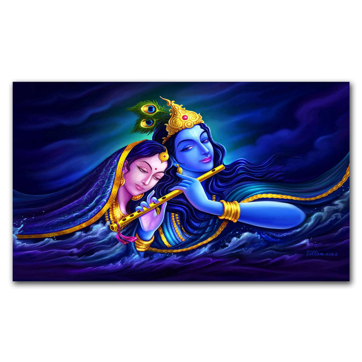 FineArts Rolled Canvas Painting - Radha Krishna RK14