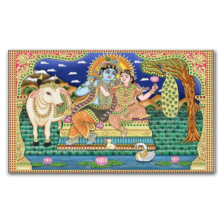 FineArts Rolled Canvas Painting - Radha Krishna RK15