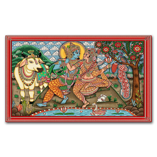 FineArts Rolled Canvas Painting - Radha Krishna RK16