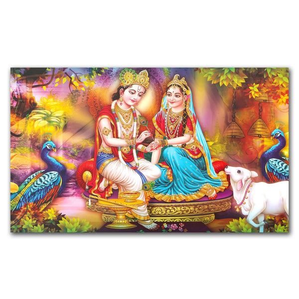 FineArts Rolled Canvas Painting - Radha Krishna RK05