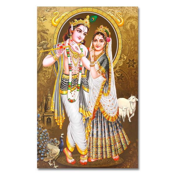 FineArts Rolled Canvas Painting - Radha Krishna RK07