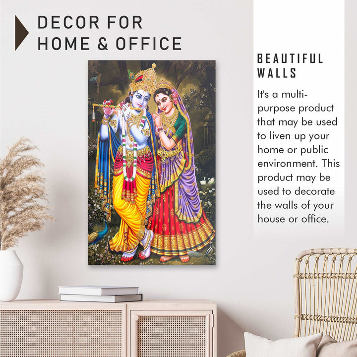 FineArts Rolled Canvas Painting - Radha Krishna RK08