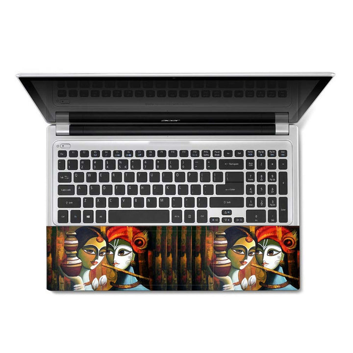 Full Panel Laptop Skin - Radha Krishna Art