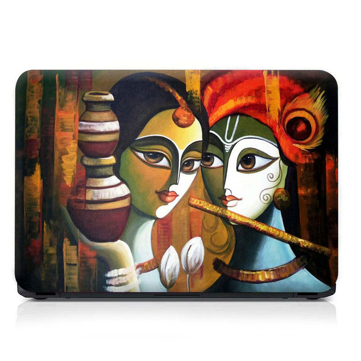 Full Panel Laptop Skin - Radha Krishna Art