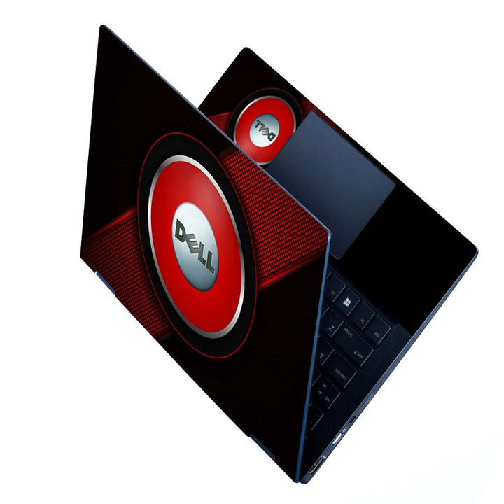 Full Panel Laptop Skin - Red Circle Dell