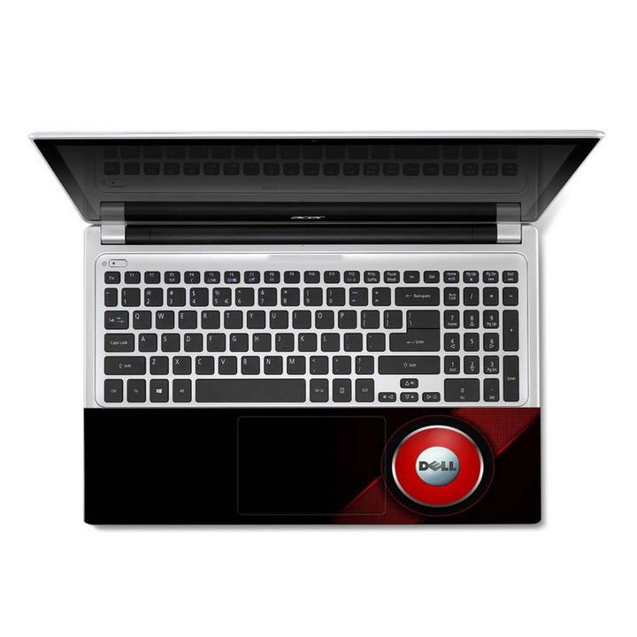 Full Panel Laptop Skin - Red Circle Dell