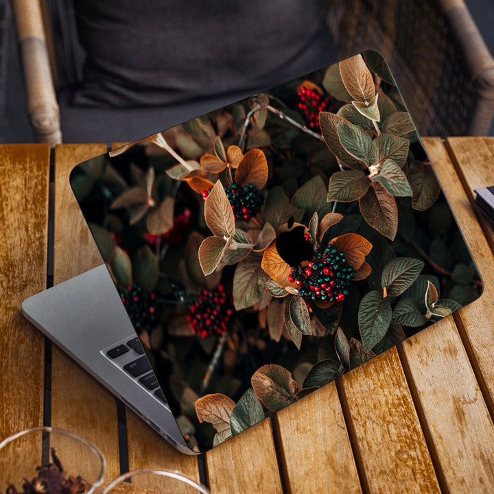 Laptop Skin for Apple MacBook - Red Green Cherry - SkinsLegend