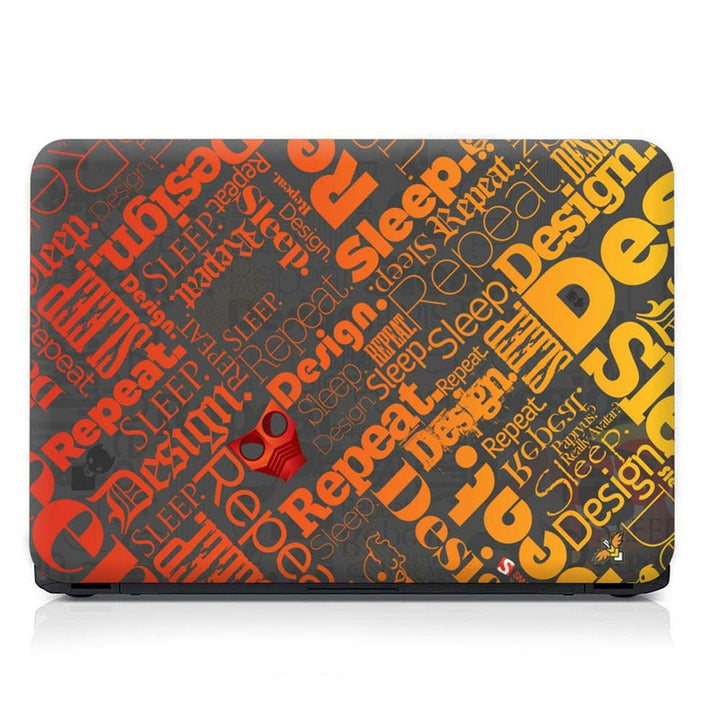 Full Panel Laptop Skin - Repeat Sticker Bomb