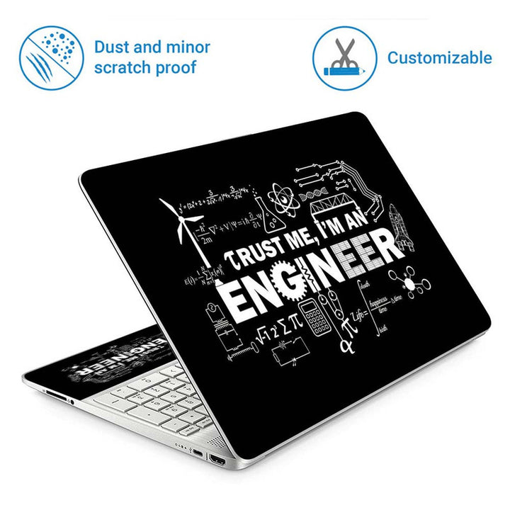 Full Panel Laptop Skin - Rocket Trust Me I am Engineer