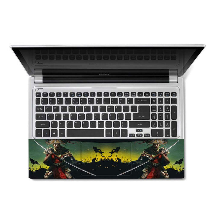 Full Panel Laptop Skin - Samurai Girl Warrior