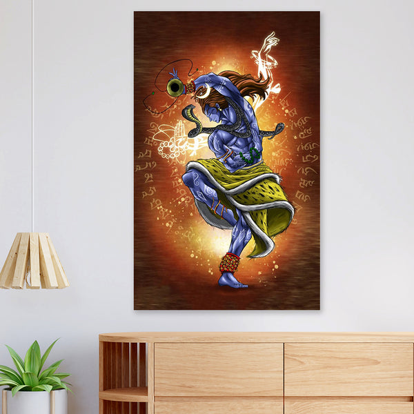 FineArts Rolled Canvas Painting - Shiv Tandav - SkinsLegend