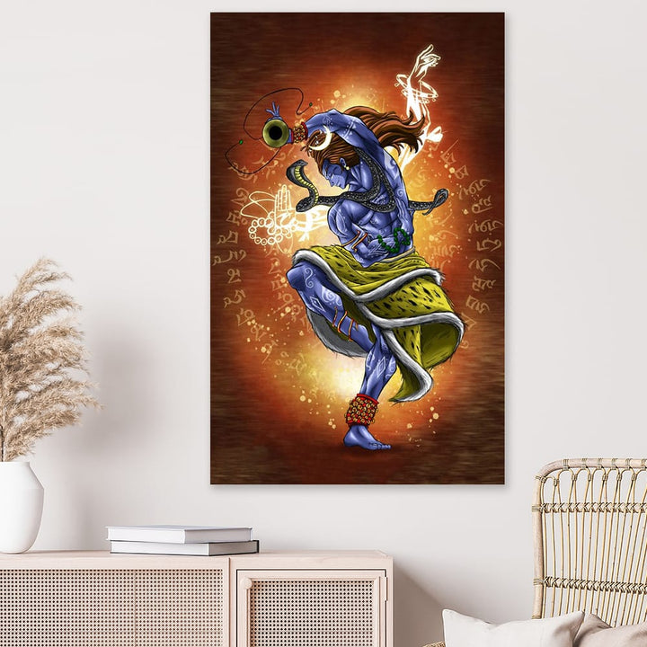 FineArts Rolled Canvas Painting - Shiv Tandav - SkinsLegend