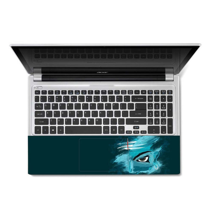 Full Panel Laptop Skin - Shiva Blue Smoke