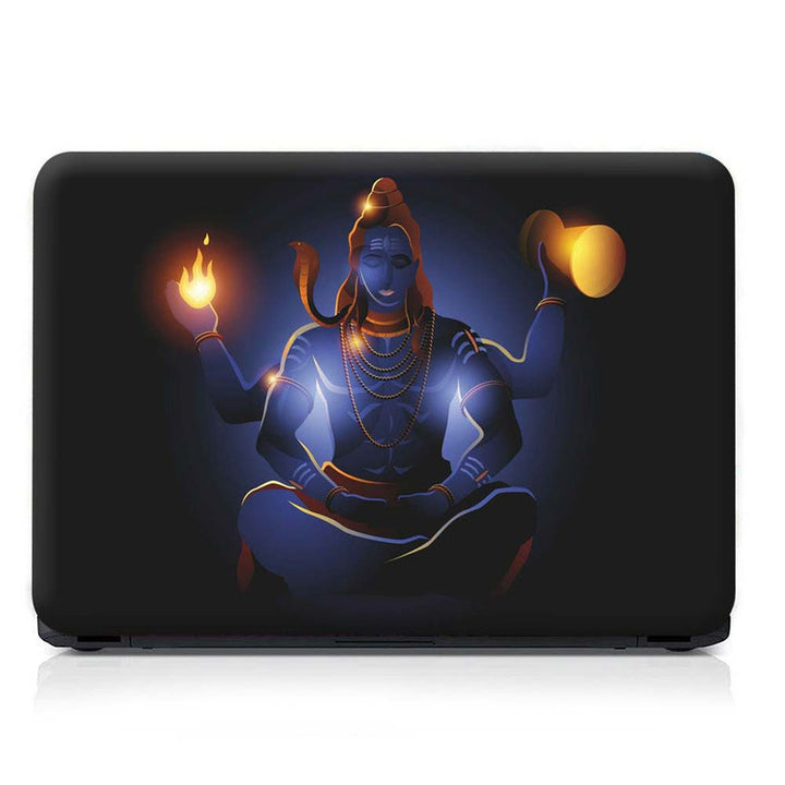 Full Panel Laptop Skin - Shiva Golden Effect