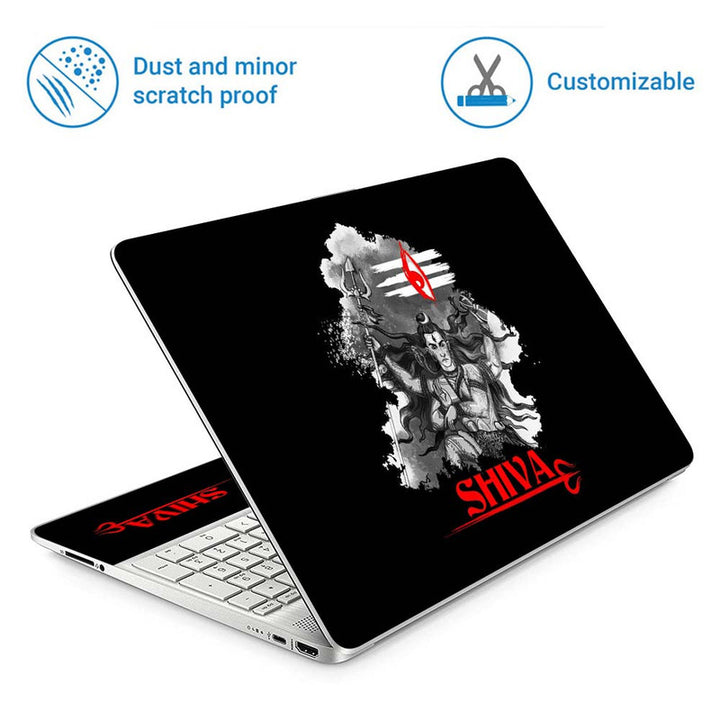 Full Panel Laptop Skin - Shiva Tandav Trishool