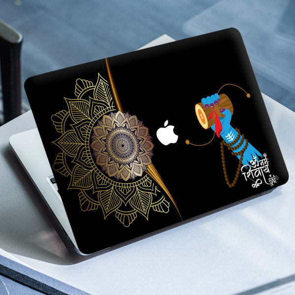 Laptop Skin for Apple MacBook - Shivay Blue Hands - SkinsLegend