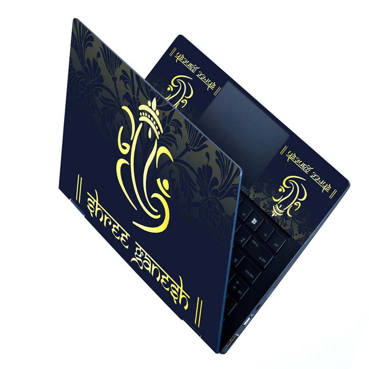 Full Panel Laptop Skin - Shree Ganesh H039